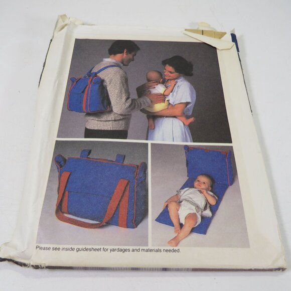 McCalls 9050 Sewing Pattern Baby Diaper Bag / Changing Mat, UNCUT - Picture 4 of 7